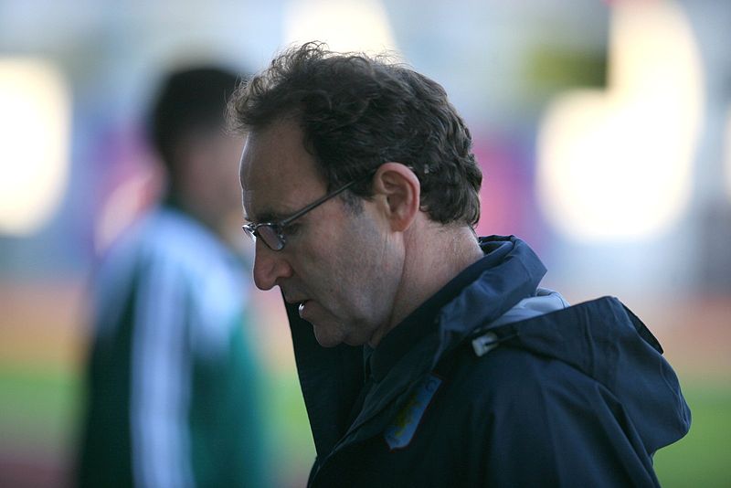 Martin O'Neill looking slightly sad. He probably cheered himself up by attending a murder trial or two.