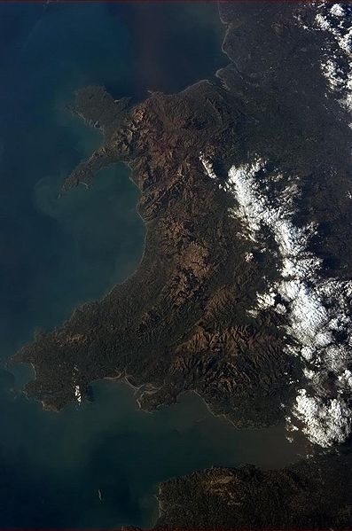 This is what Wales looks like from space... if you squint really hard.