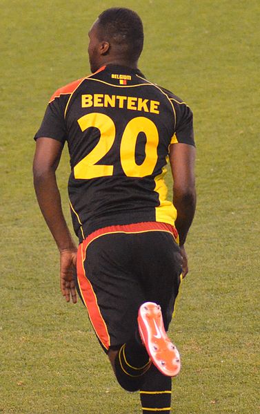 Christian Benteke, running away from Aston Villa