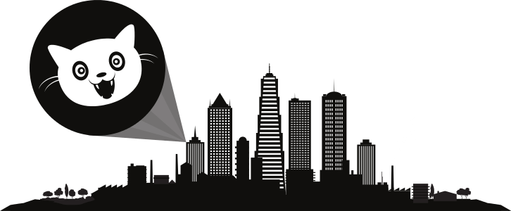 Not QUITE the Bat Signal, but pretty close.